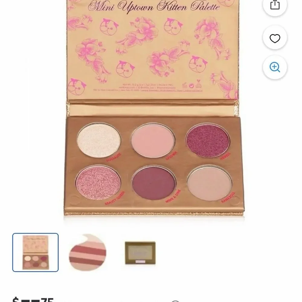 WINKY LUX Mini Uptown Kitten Palette - Cream, Pink, Purple Shades